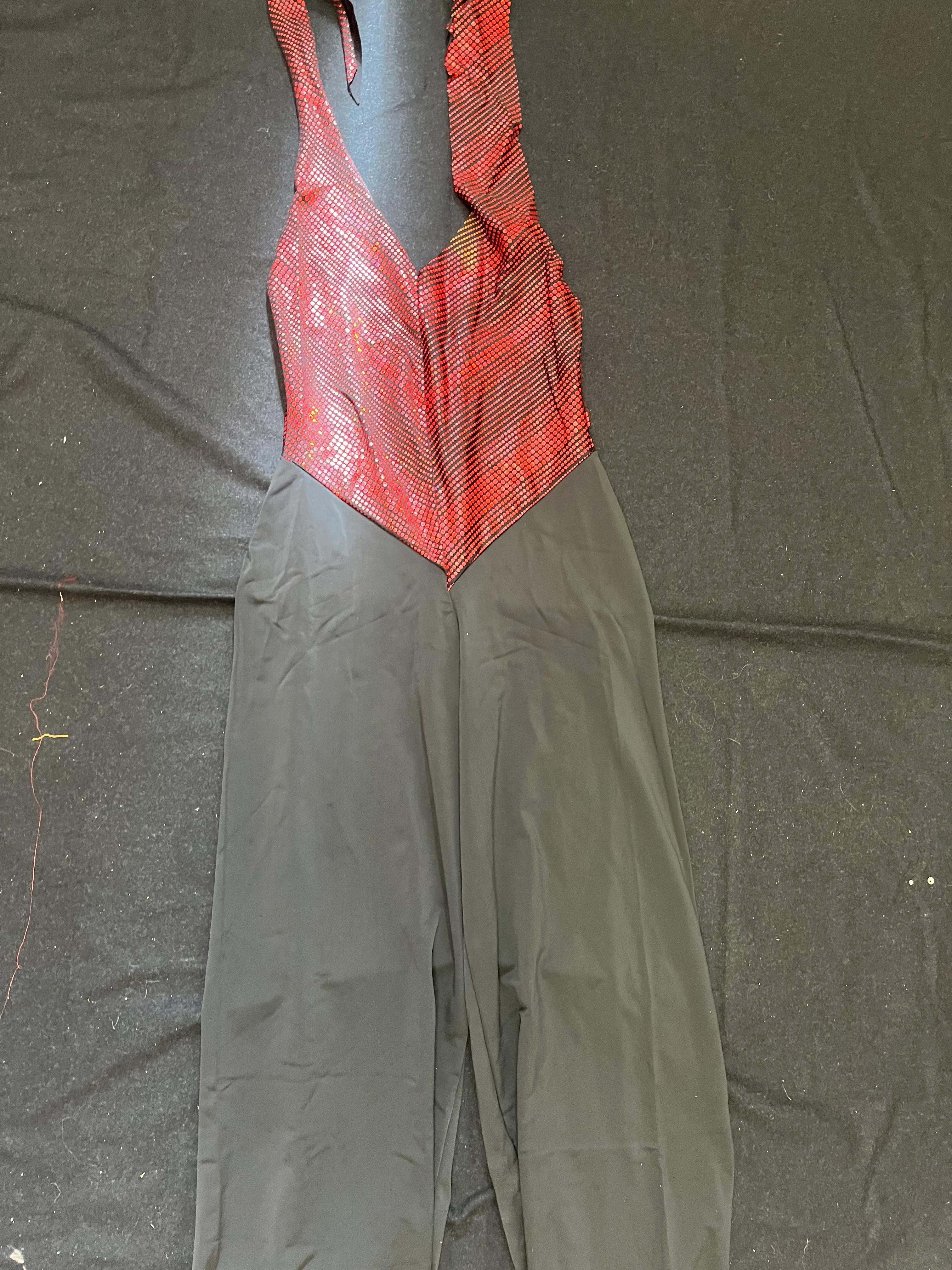 Jumpsuit- Red and black