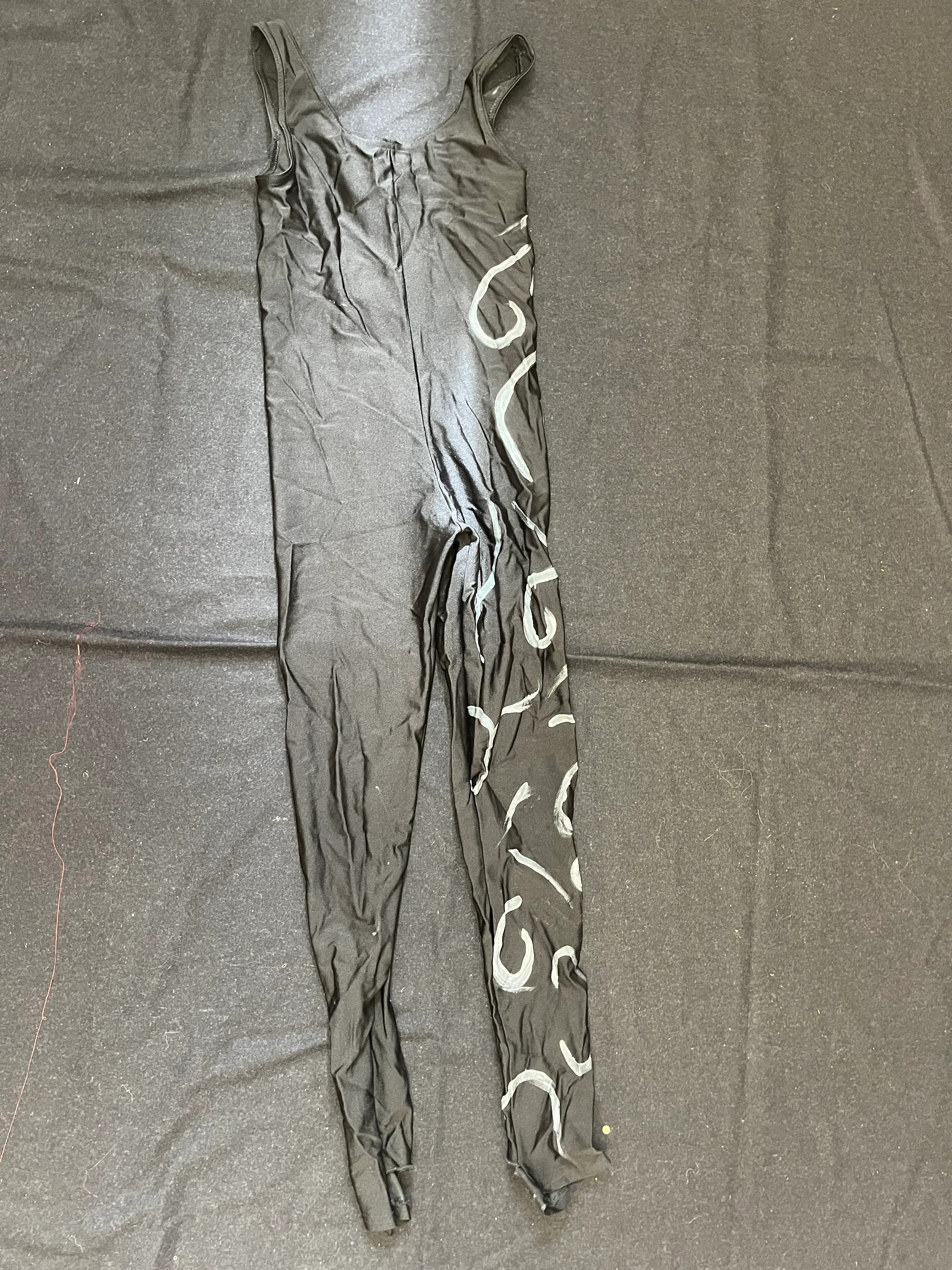 Catsuit-  Black and silver