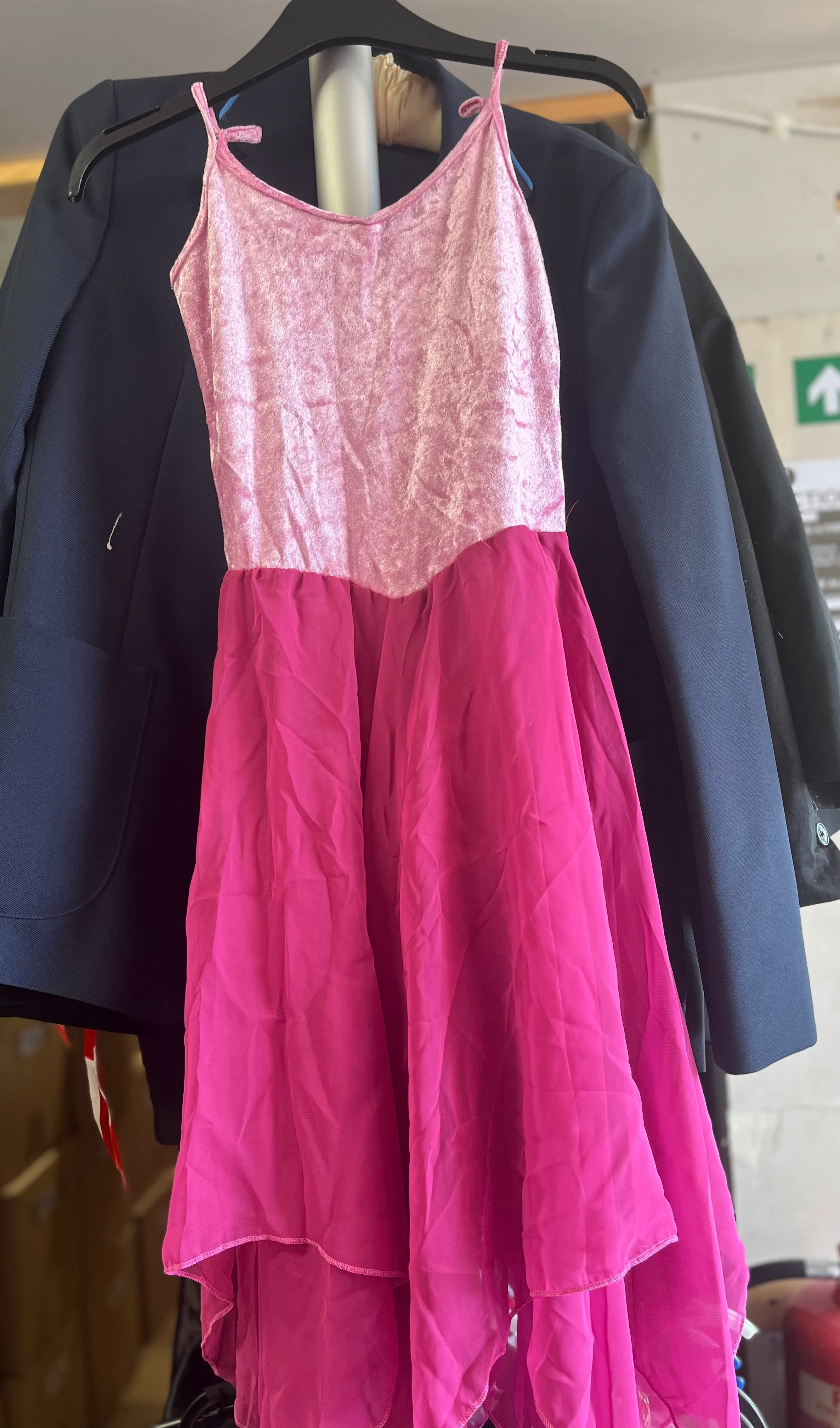 Lyrical dress - pink velvet 