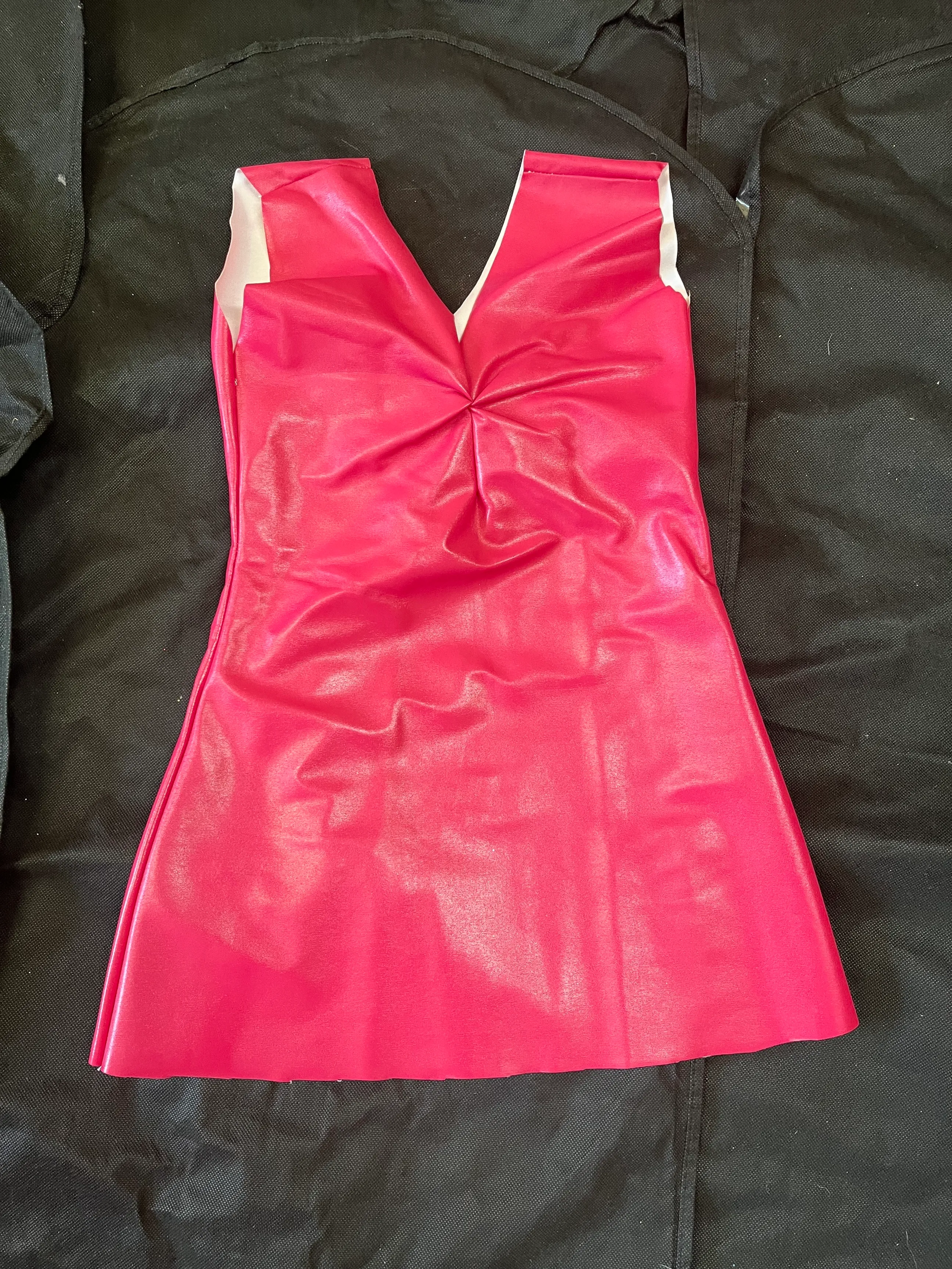 Dress - Pink v neck kids 