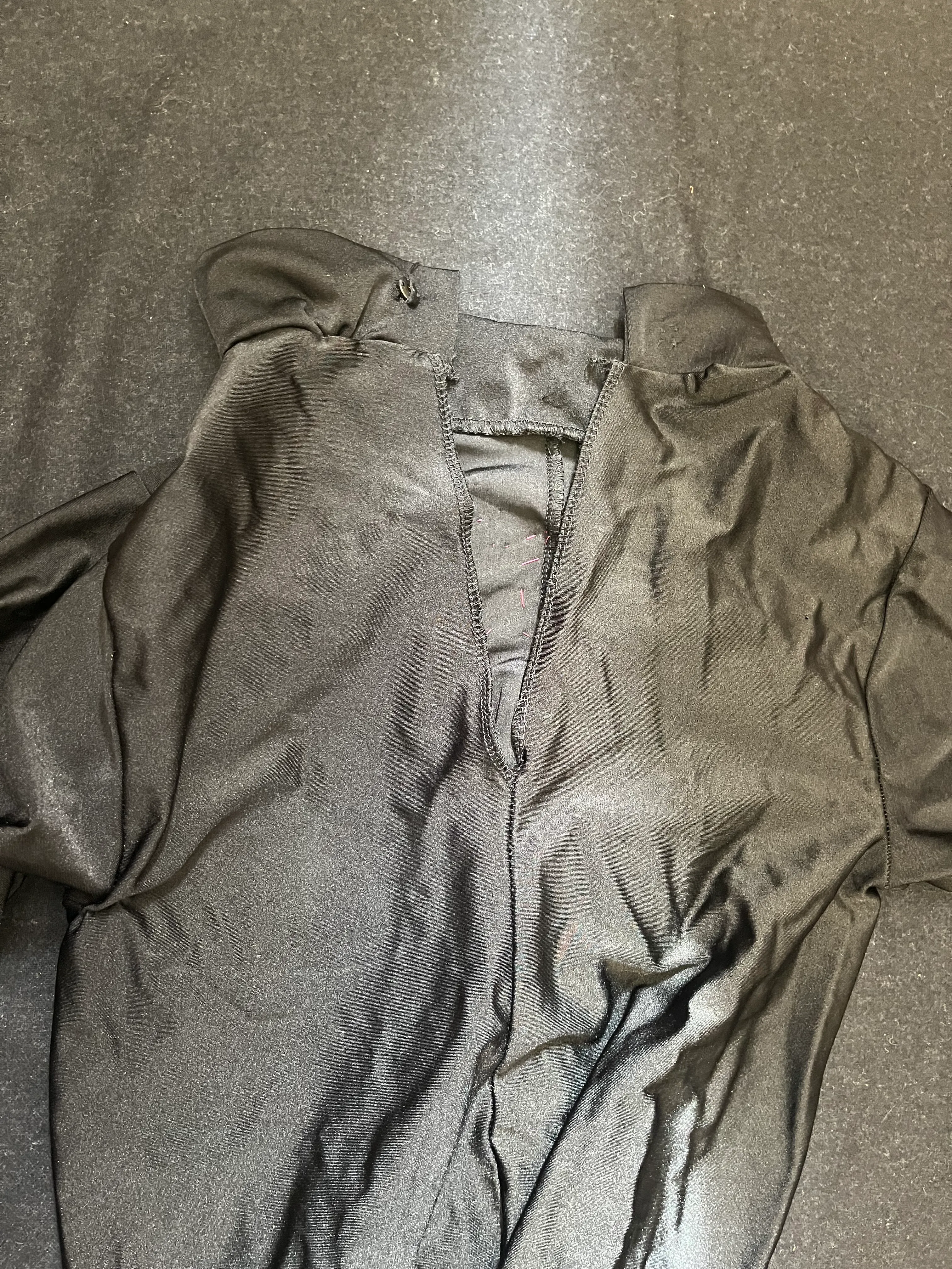 Catsuit- Black with pink stars