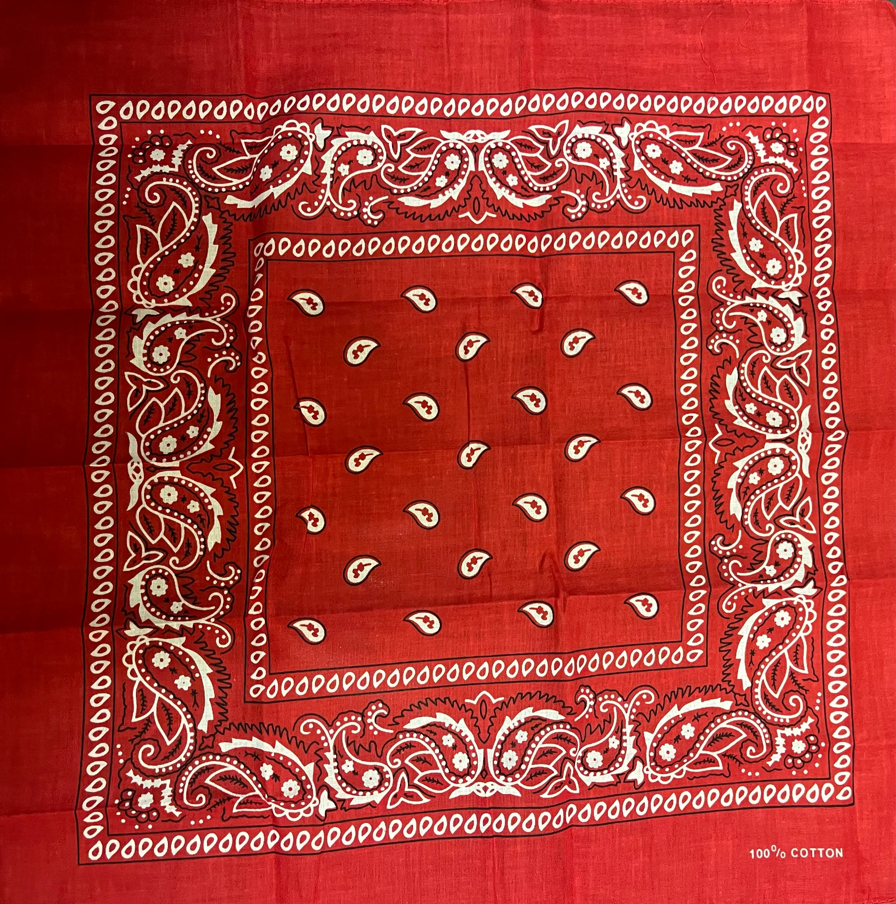 Neck Scarf- Red patterned