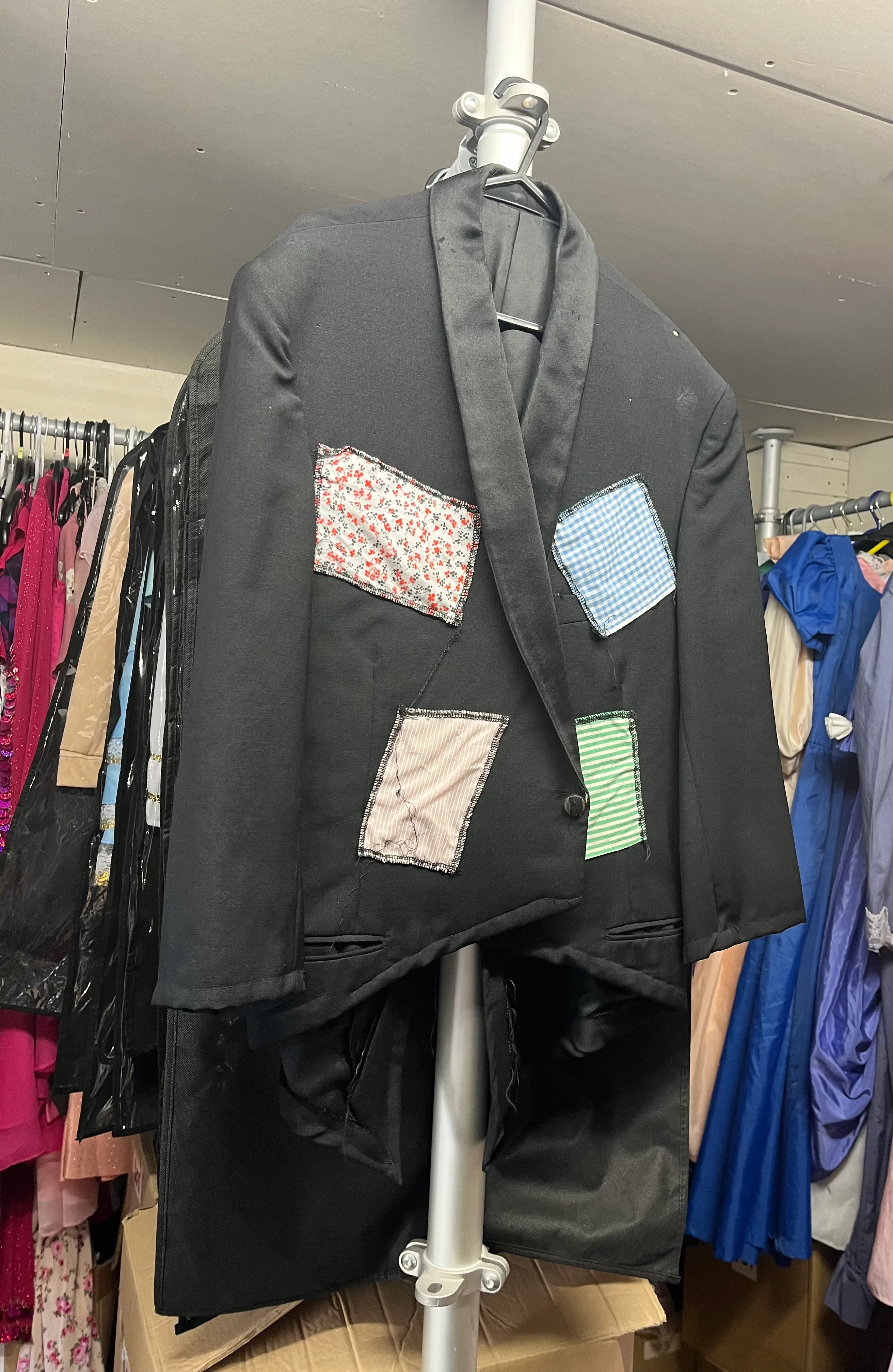 Jacket- Black With Patches