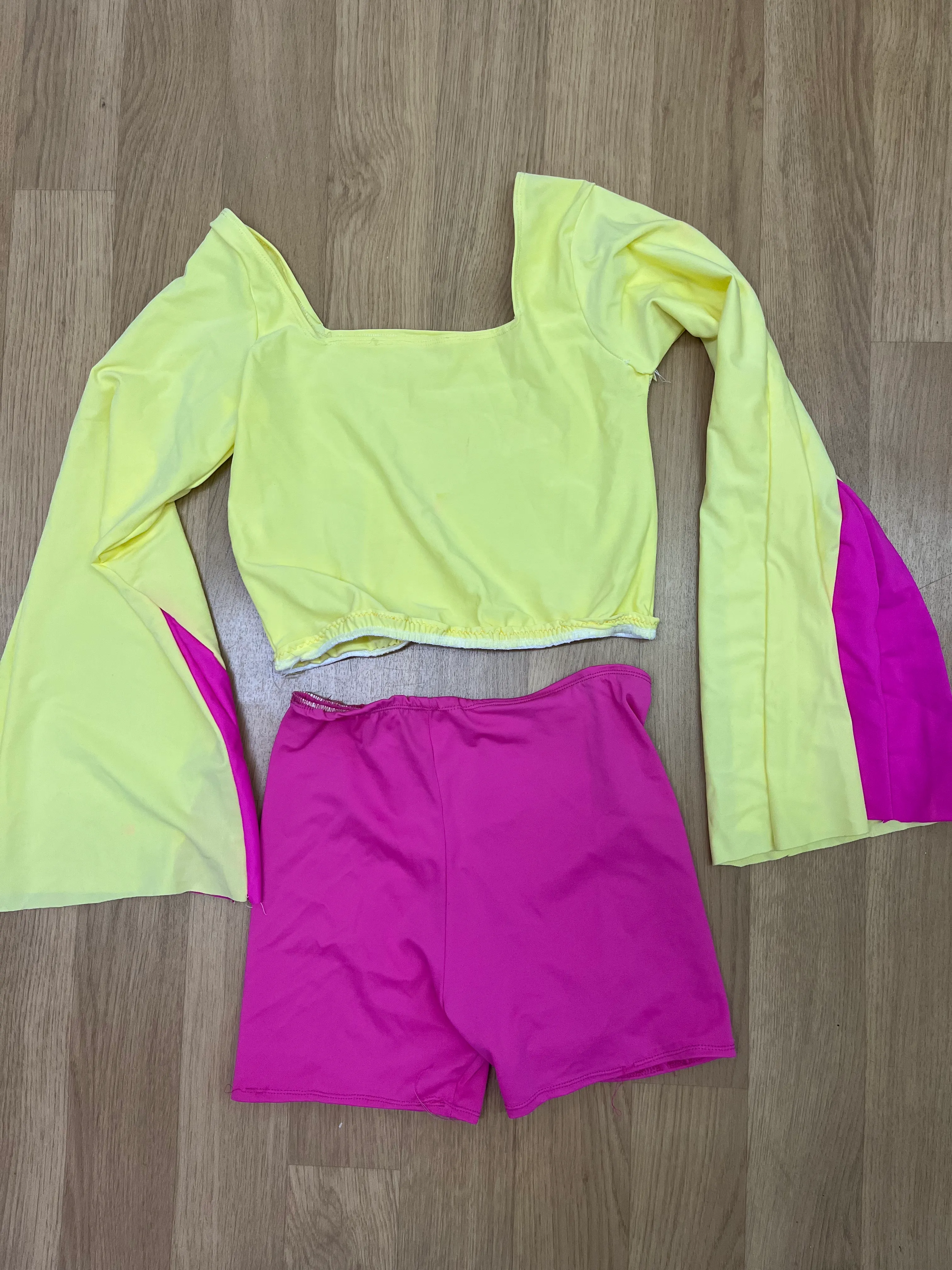 Two piece- Yellow and pink