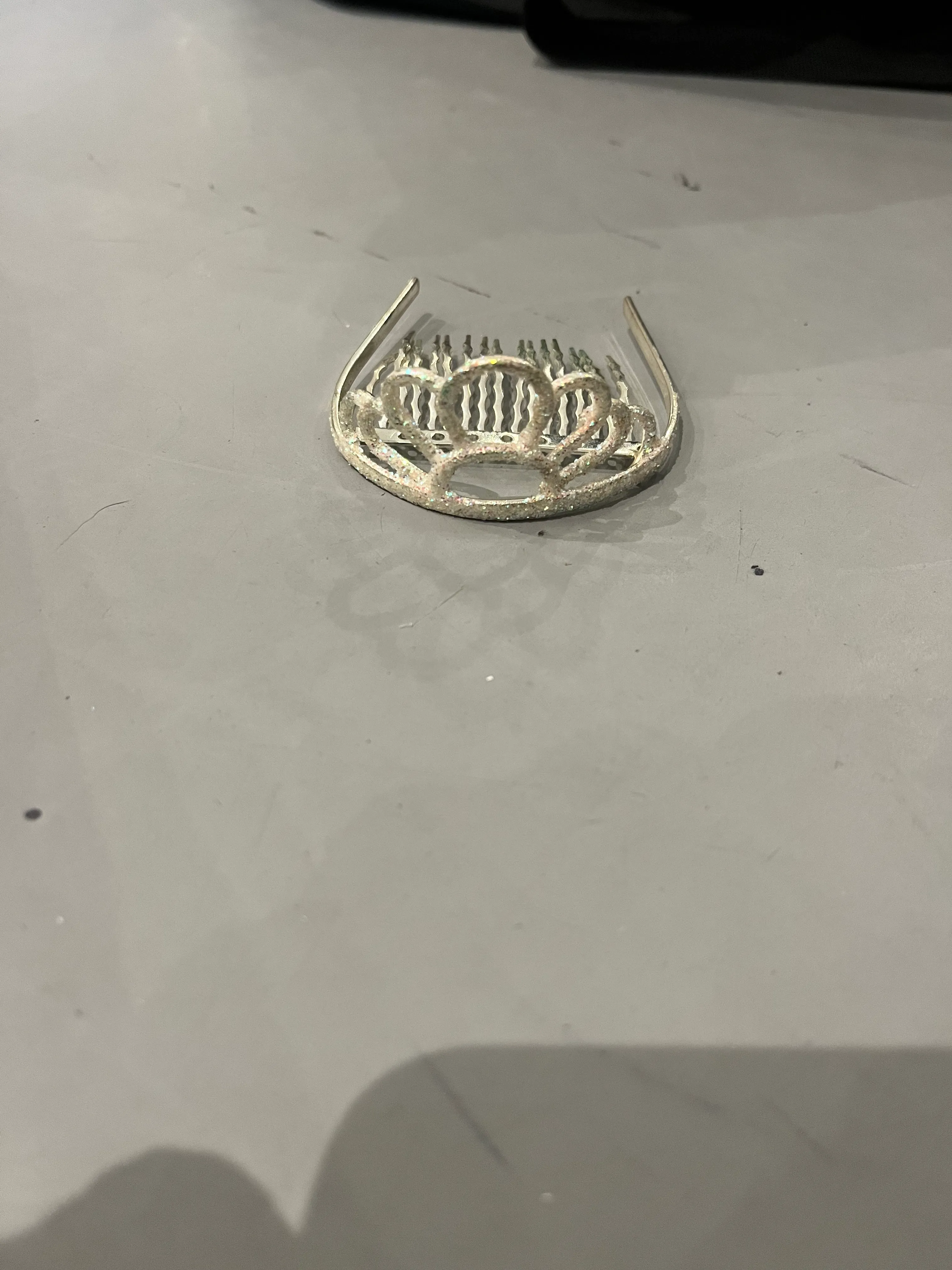 Tiara- Silver Glittery