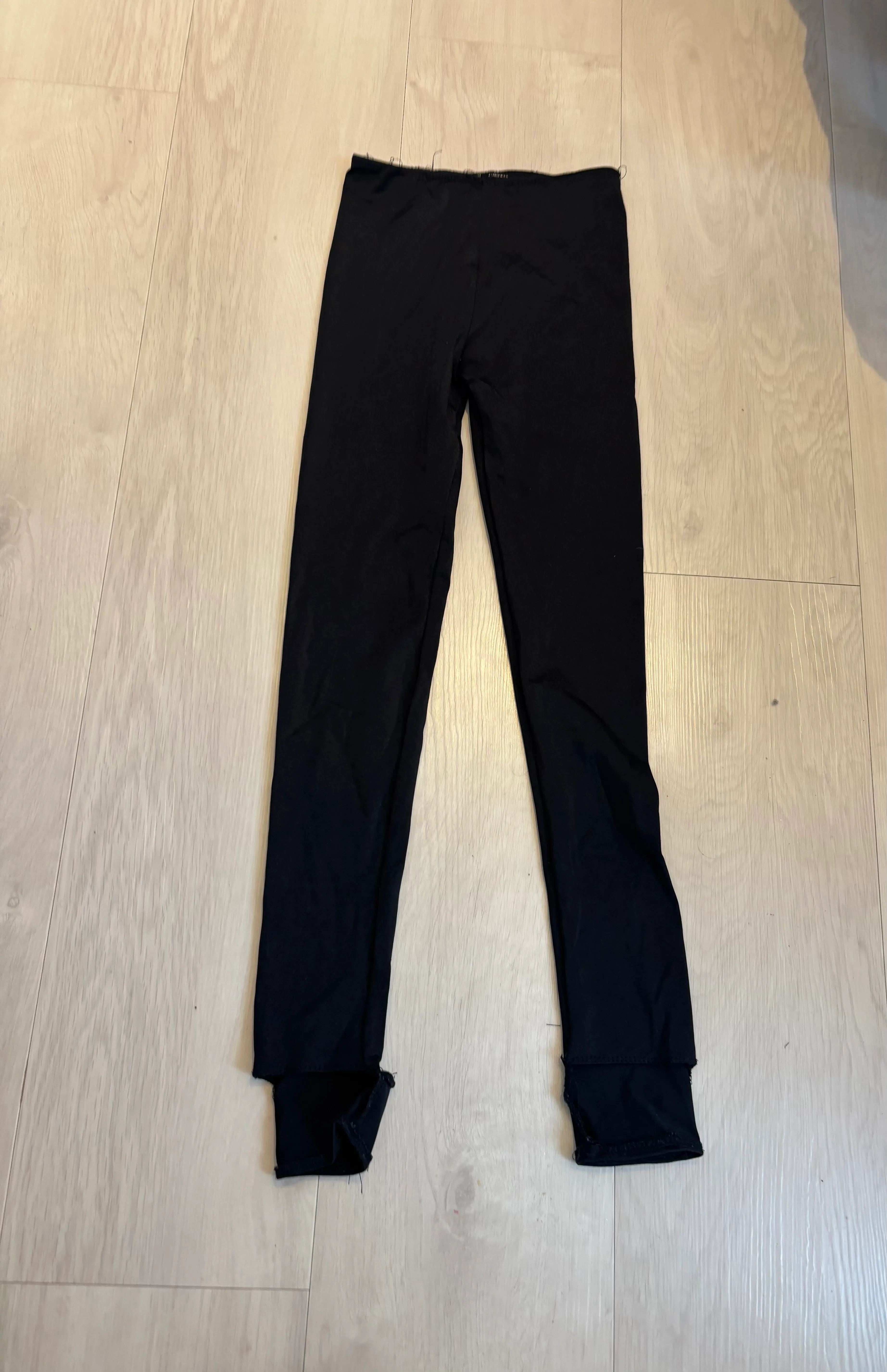 Leggings- Lycra black stirrups