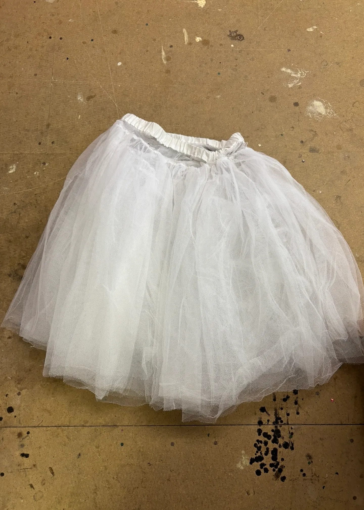Tutu Skirt- White/Cream net