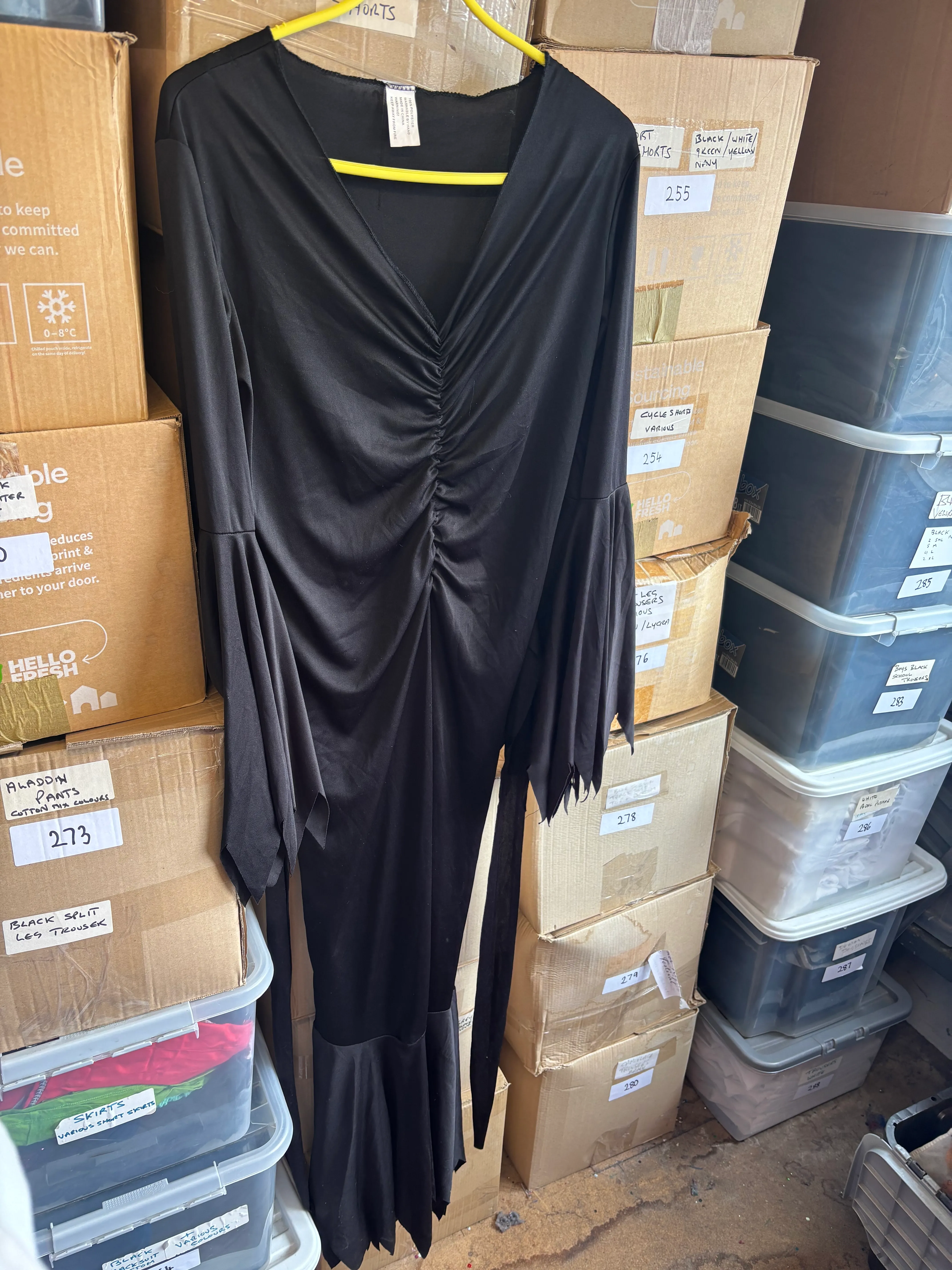 Dress- Black ruche design