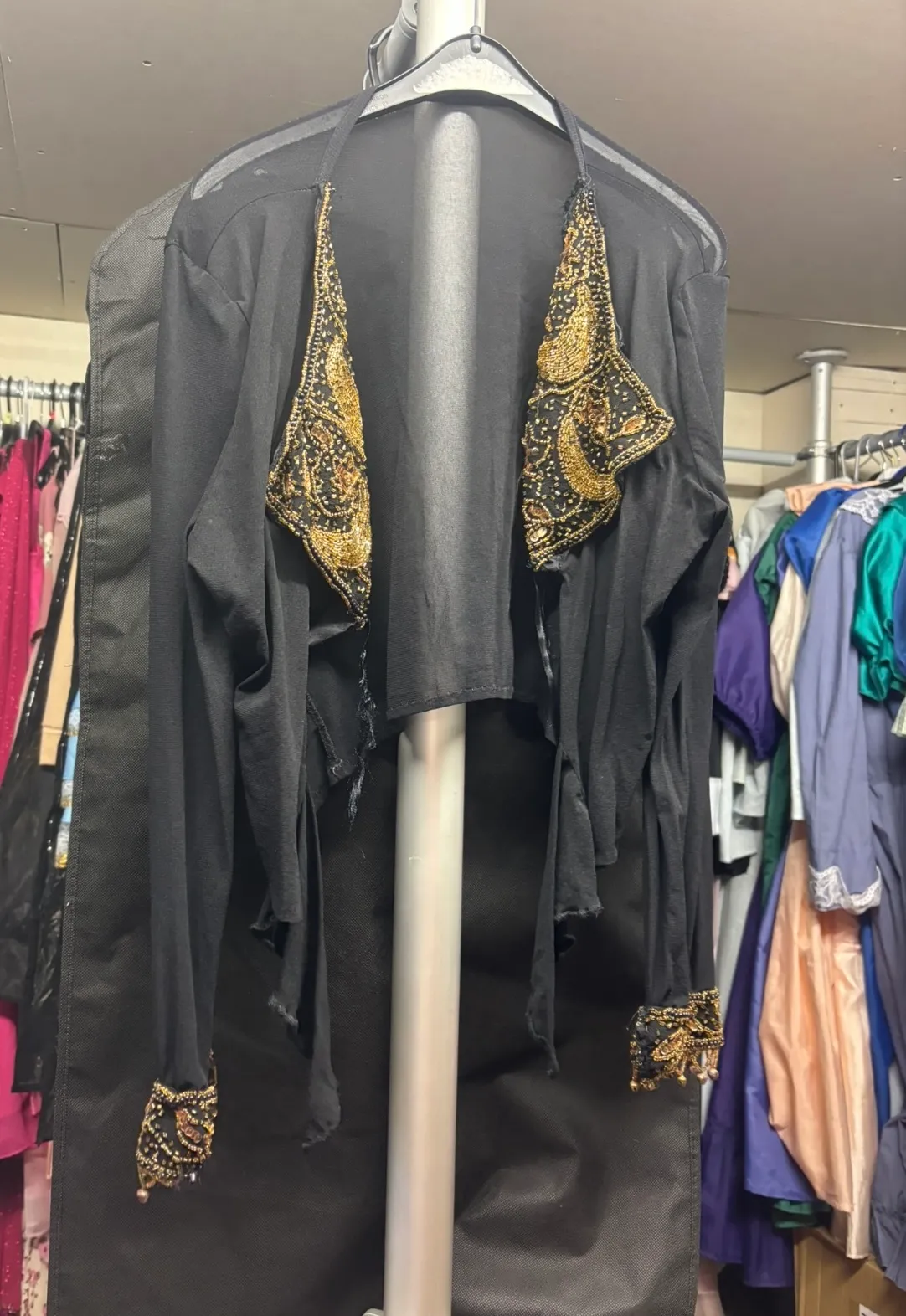 Top- Black and gold cover up