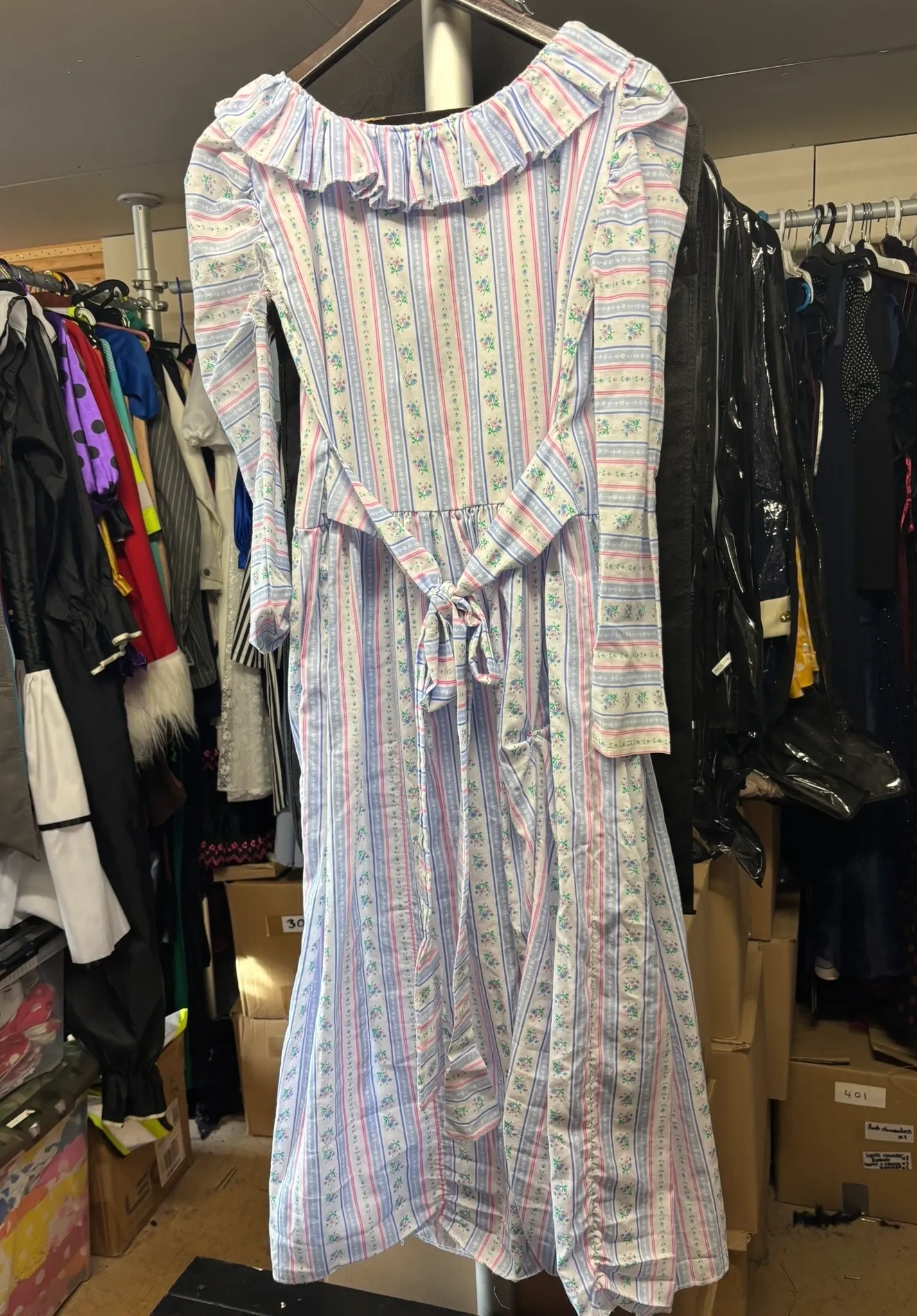 Dress- Blue and Pink striped