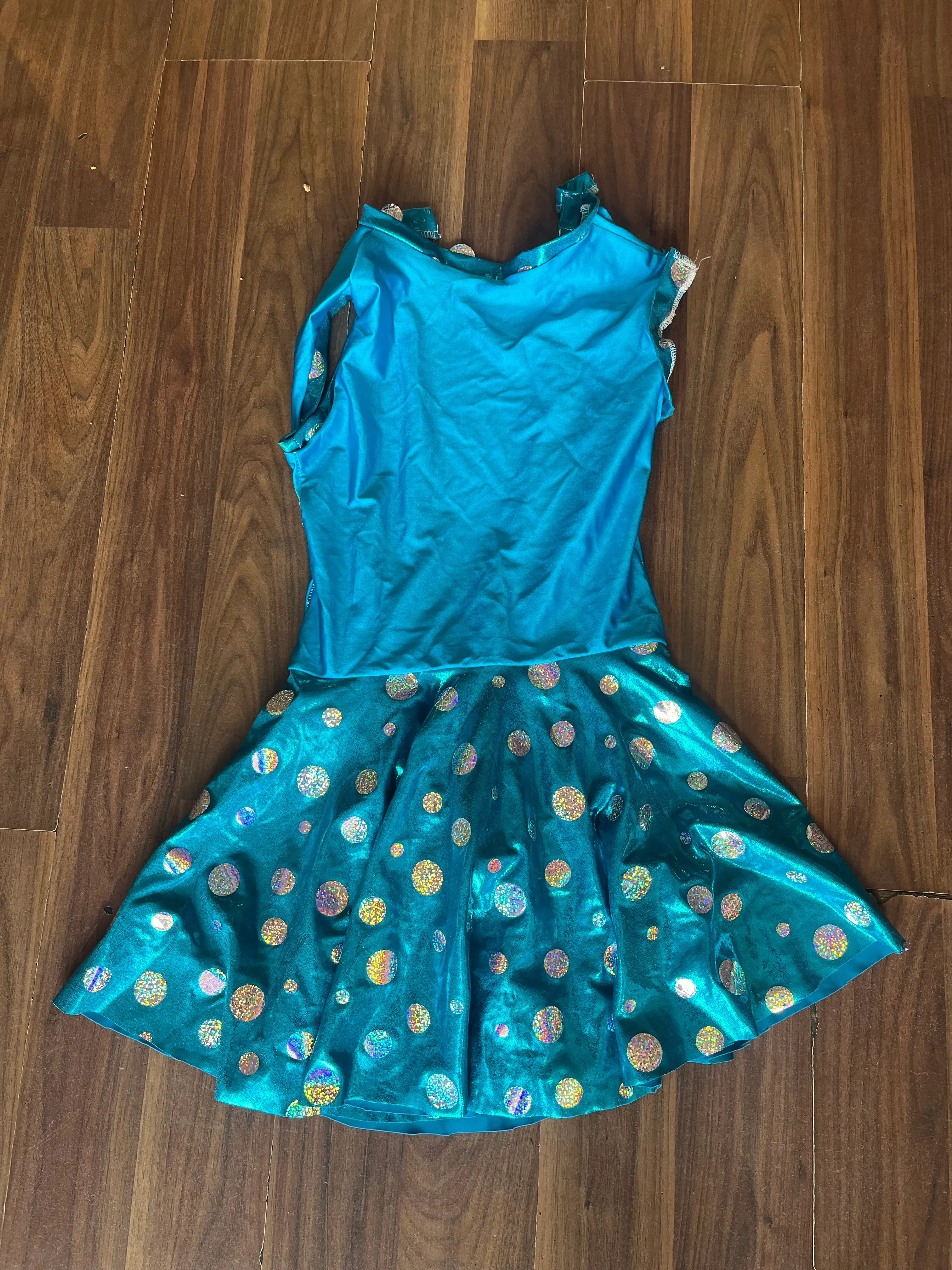 Skirted leotard- Turquoise