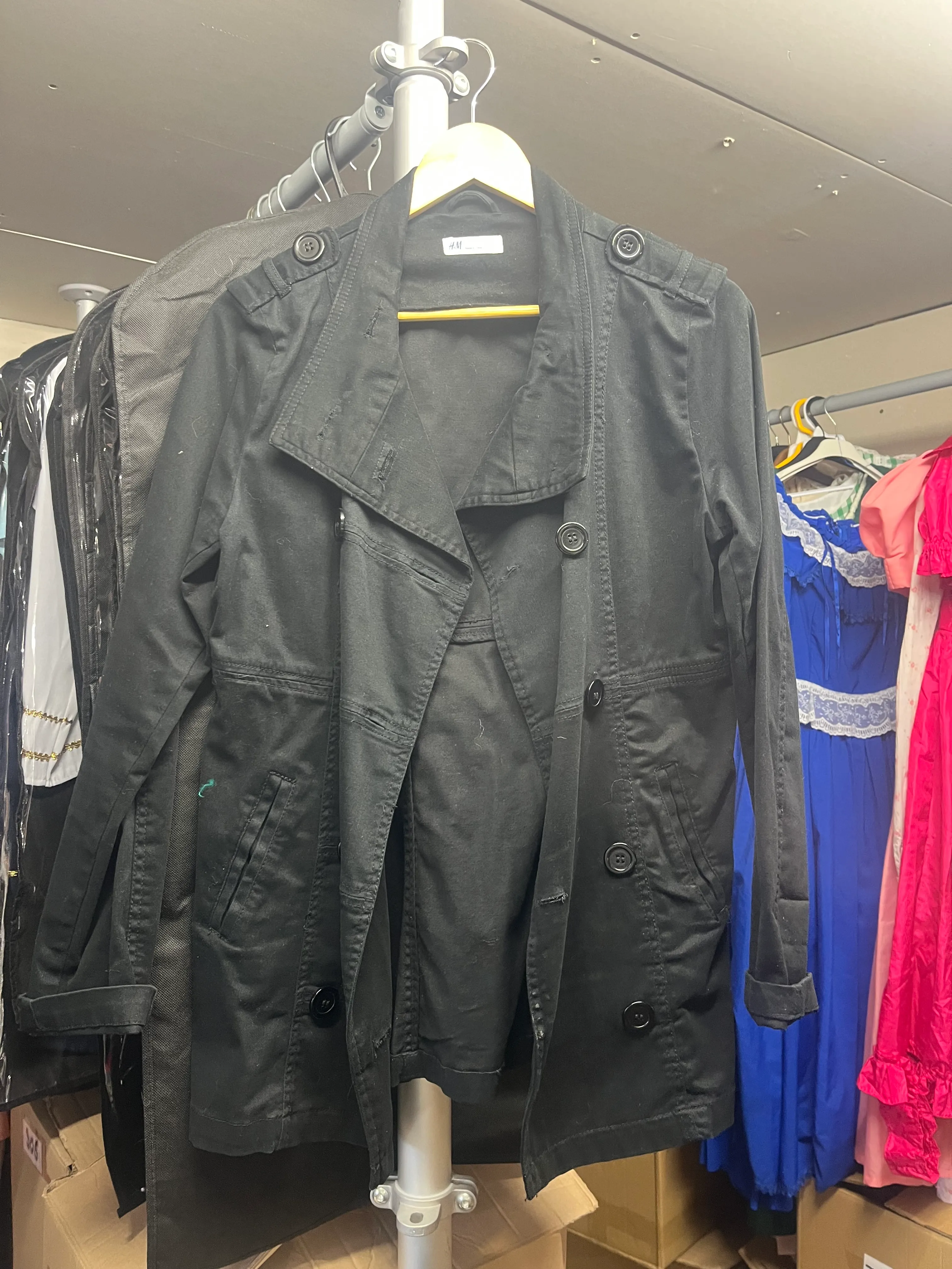 Jacket- Black Button Coat