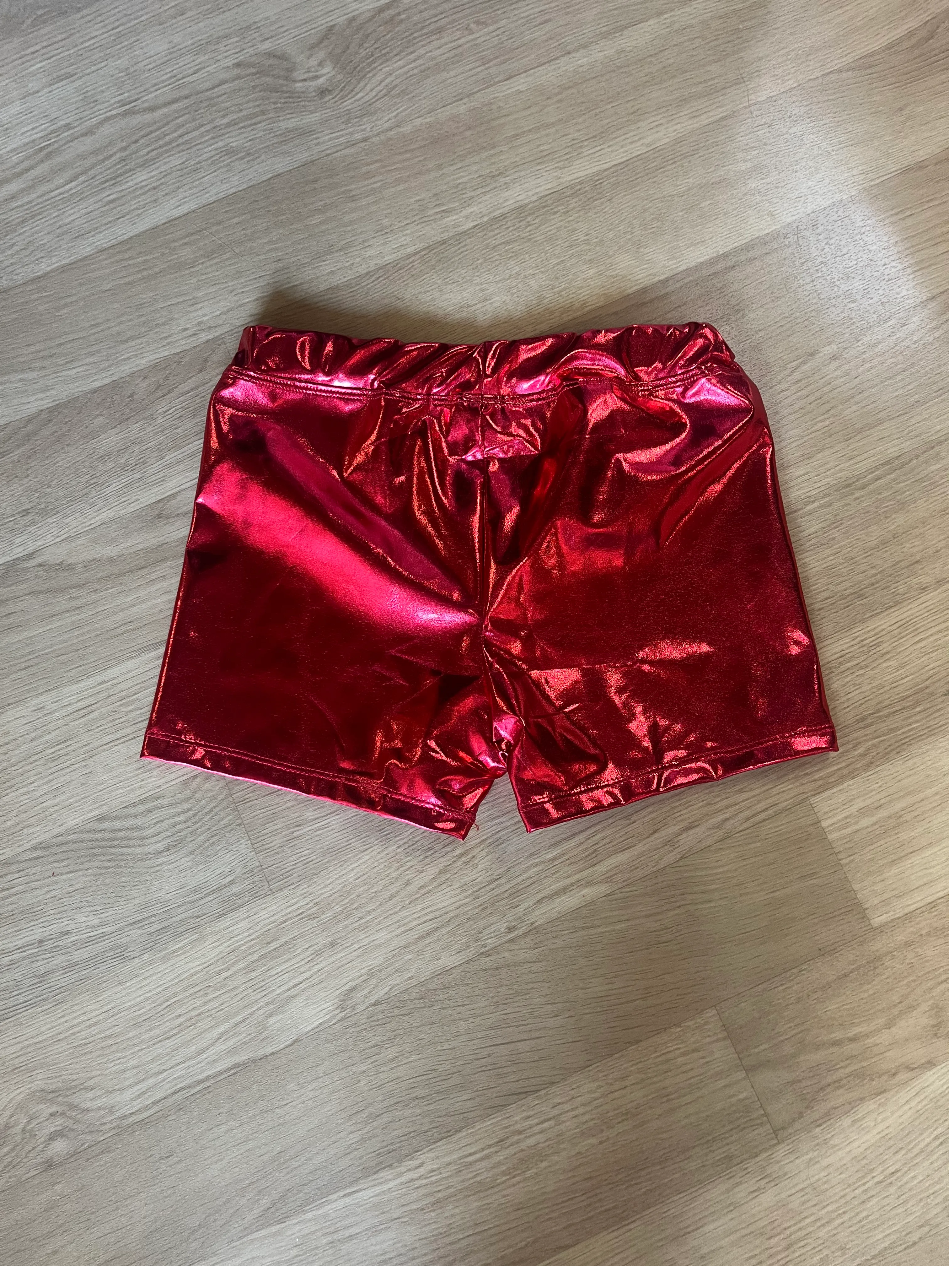 Shorts- Red Metallic