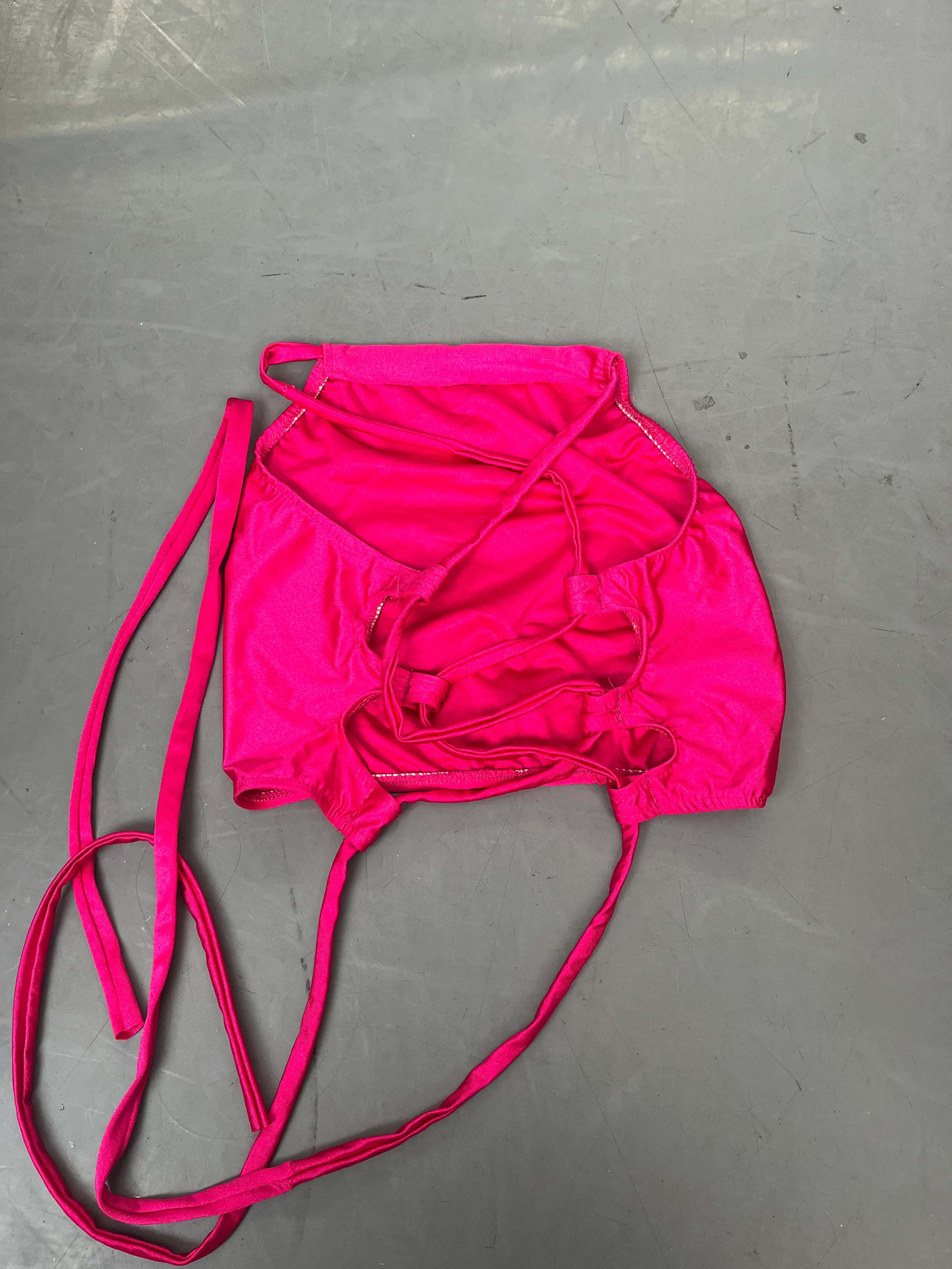 Top- Bright pink tie up