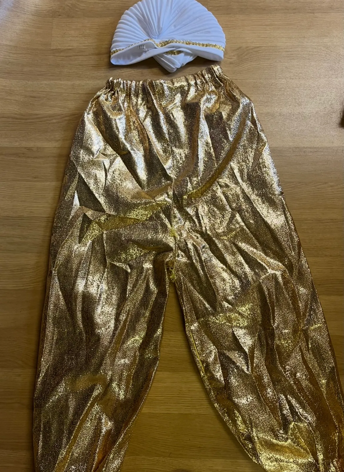 Aladdin- Gold Trousers and Hat