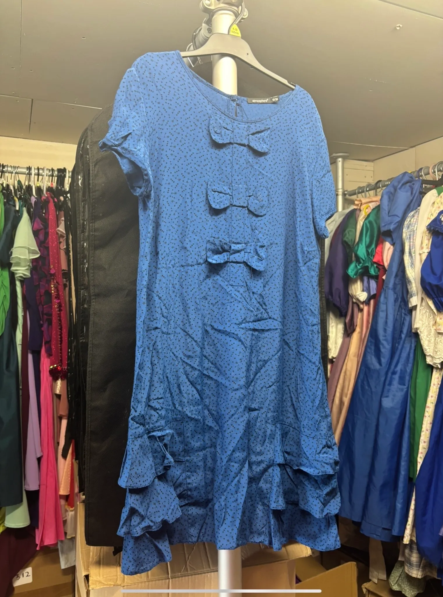 Dress- Blue bow design