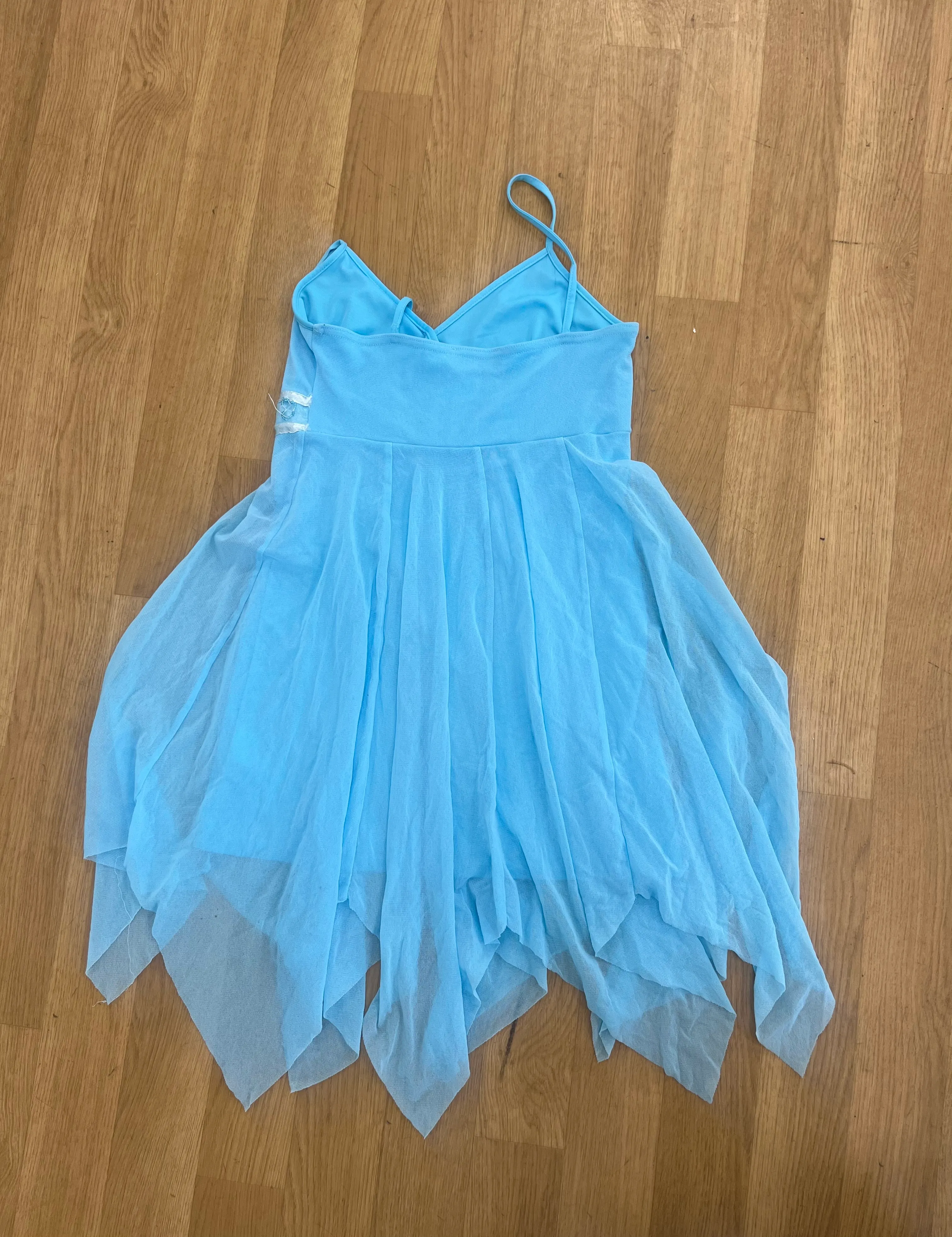 lyrical dress - pale blue with jewels 