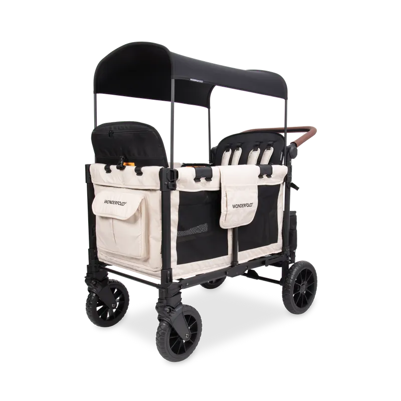 WonderFold W Luxe Pro Stroller Wagon (Sandy Beige) 