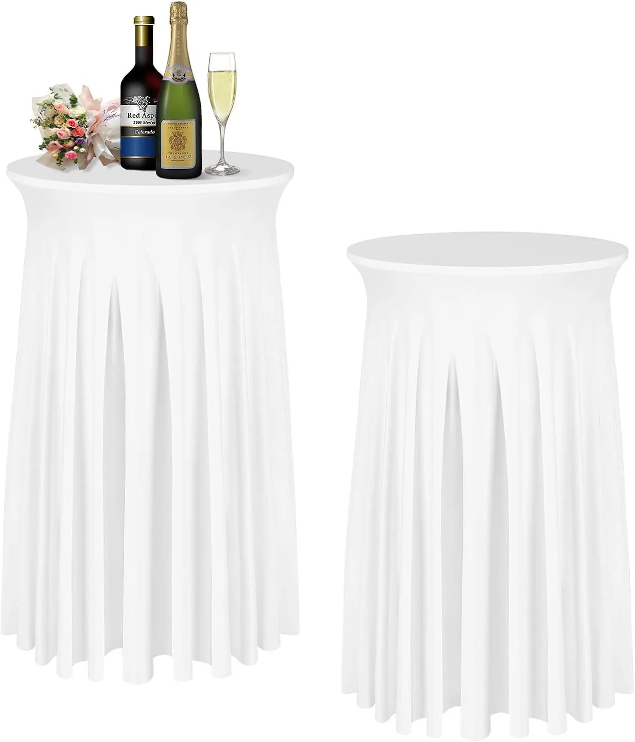 Cocktail Table Skirt - White