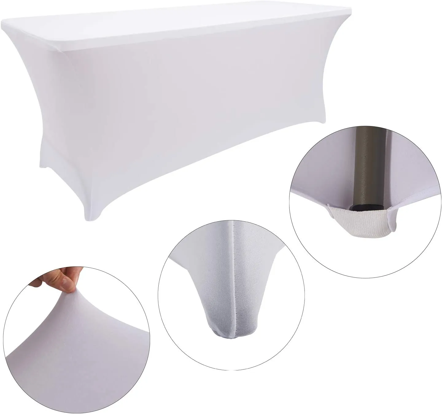 Spandex Fitted Tablecloth - 6Ft