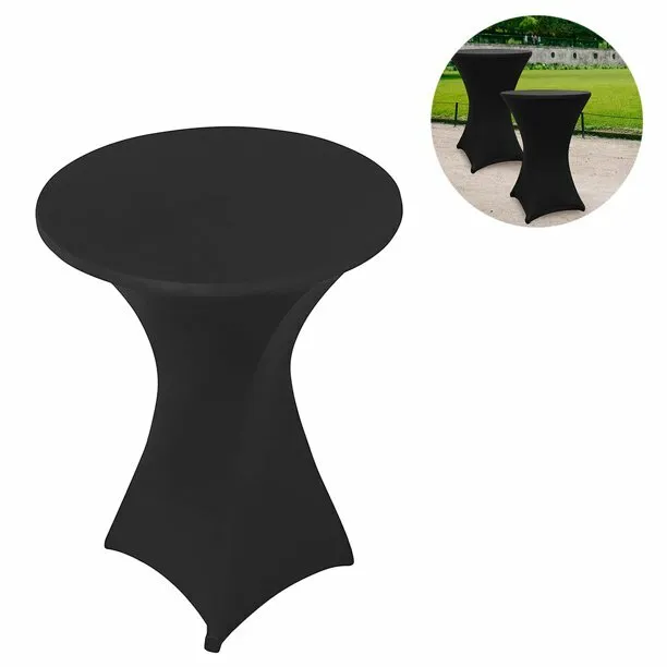 Black Fitted Cocktail Table Cover