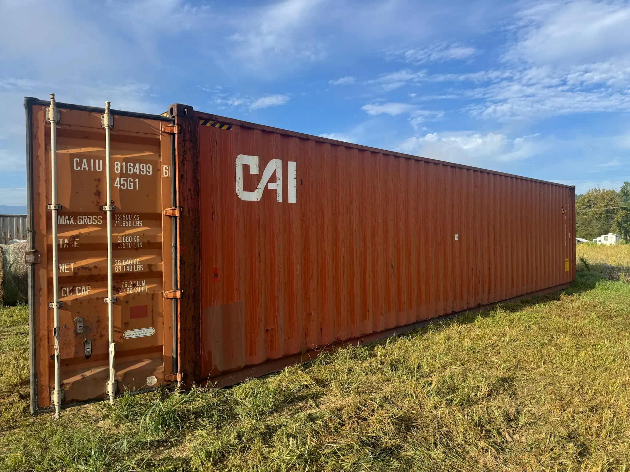 SOLD 40ft HC Cargo Worthy