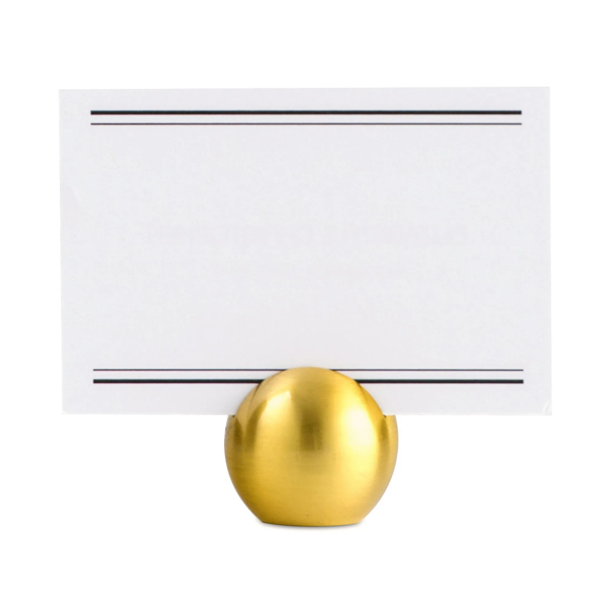 Brass Sphere Card Holder