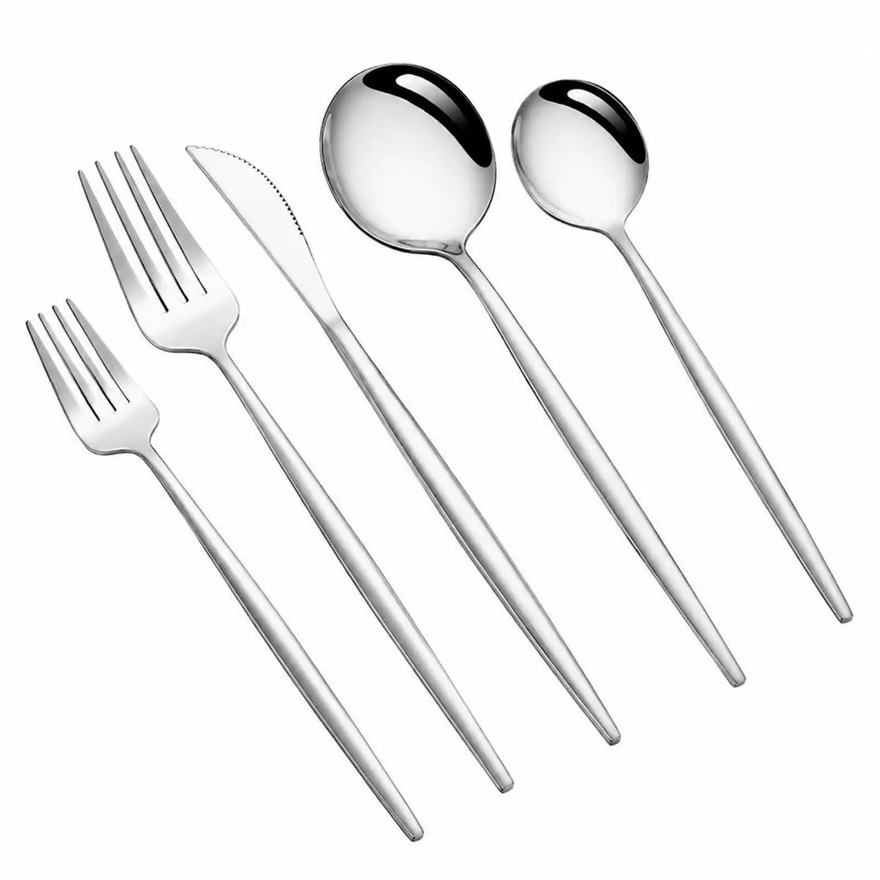 The Silver Luxe Flatware Collection
