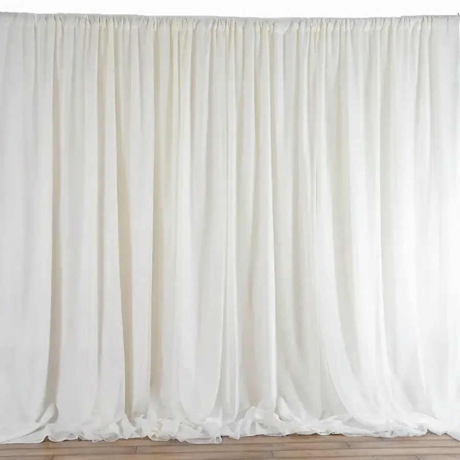 Ivory Drapes 20ft