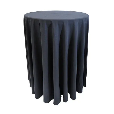 Black Floor Length Cocktail Linens