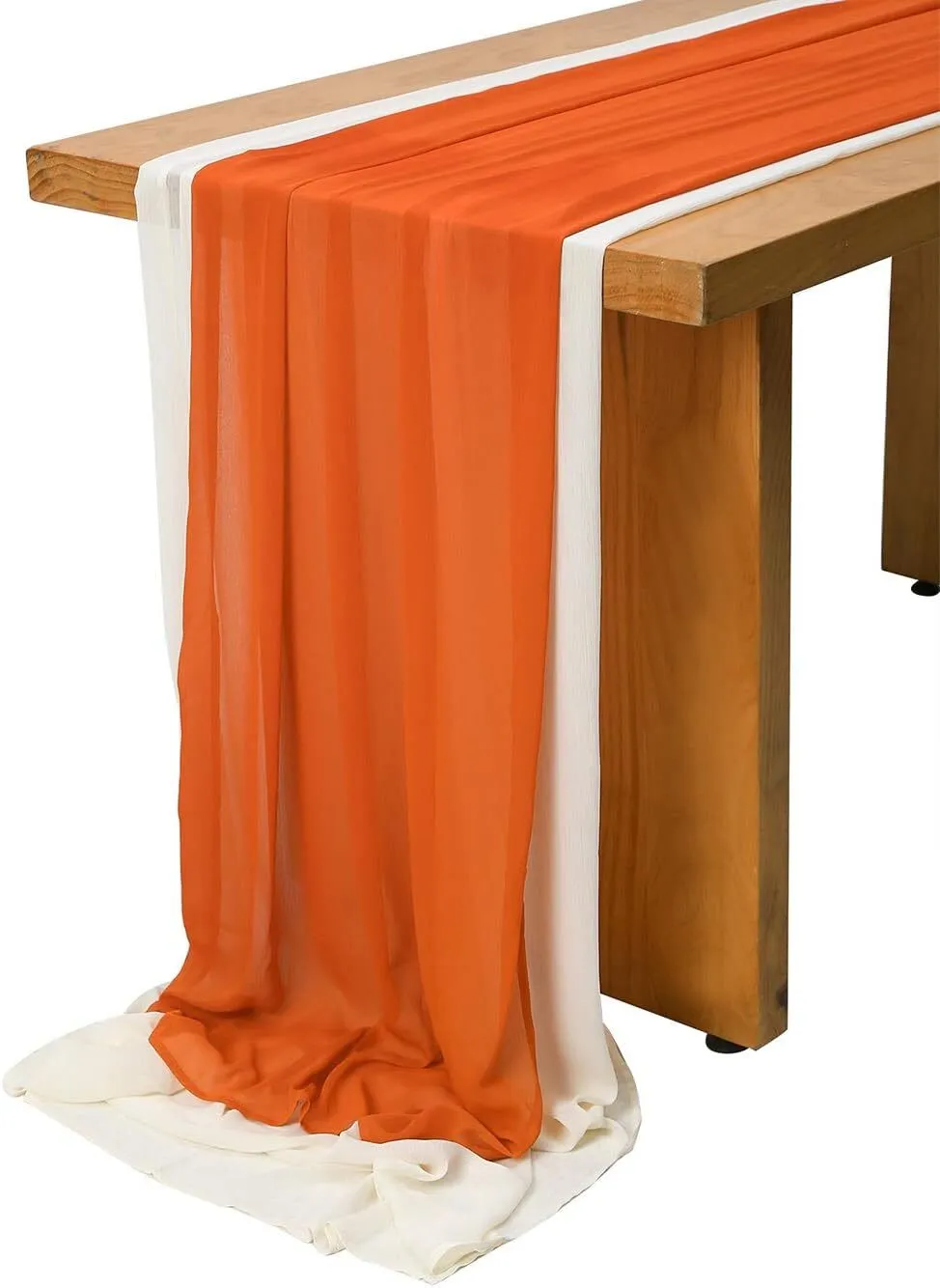 Orange Chiffon Runner