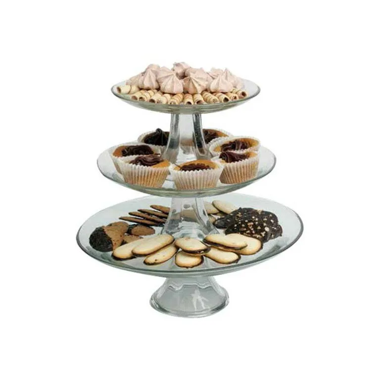 Set of Glass Dessert Stands