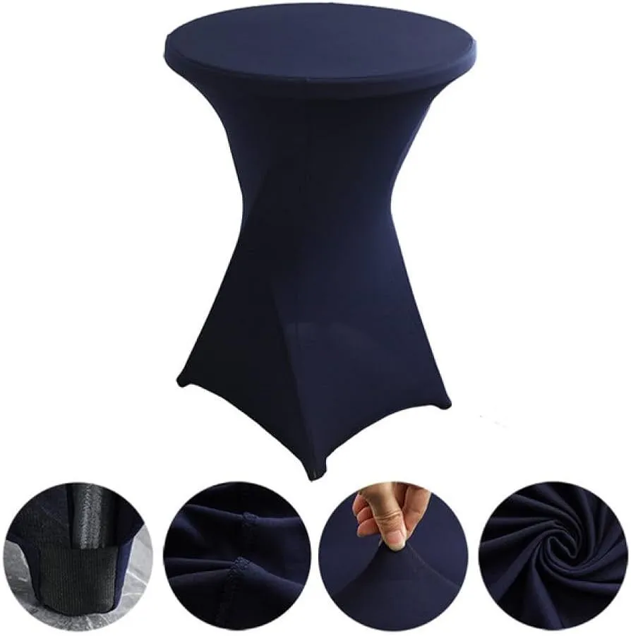 Navy Blue Stretch Cocktail Linen