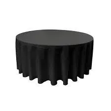 120in Round Black Table Linens