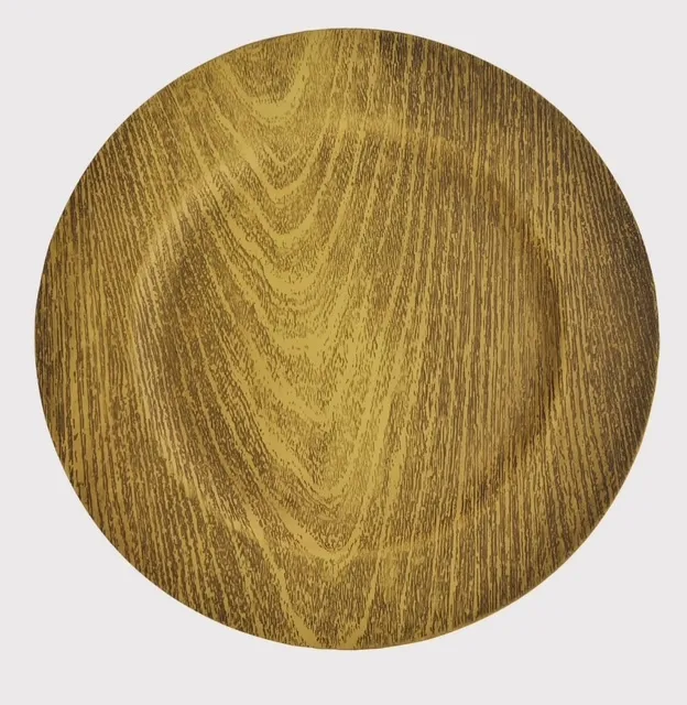Wood Grain Charger Plate