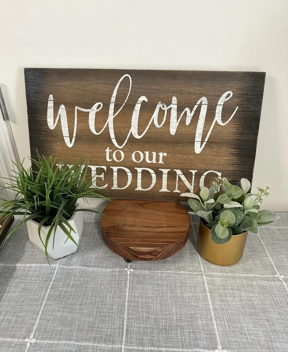 "Welcome To Our Wedding" Sign