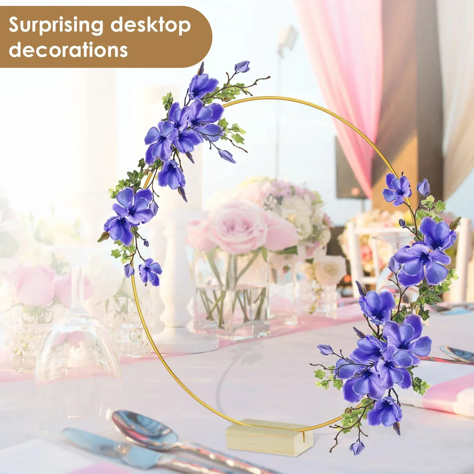 Hoop Table Decoration Wedding Centerpieces