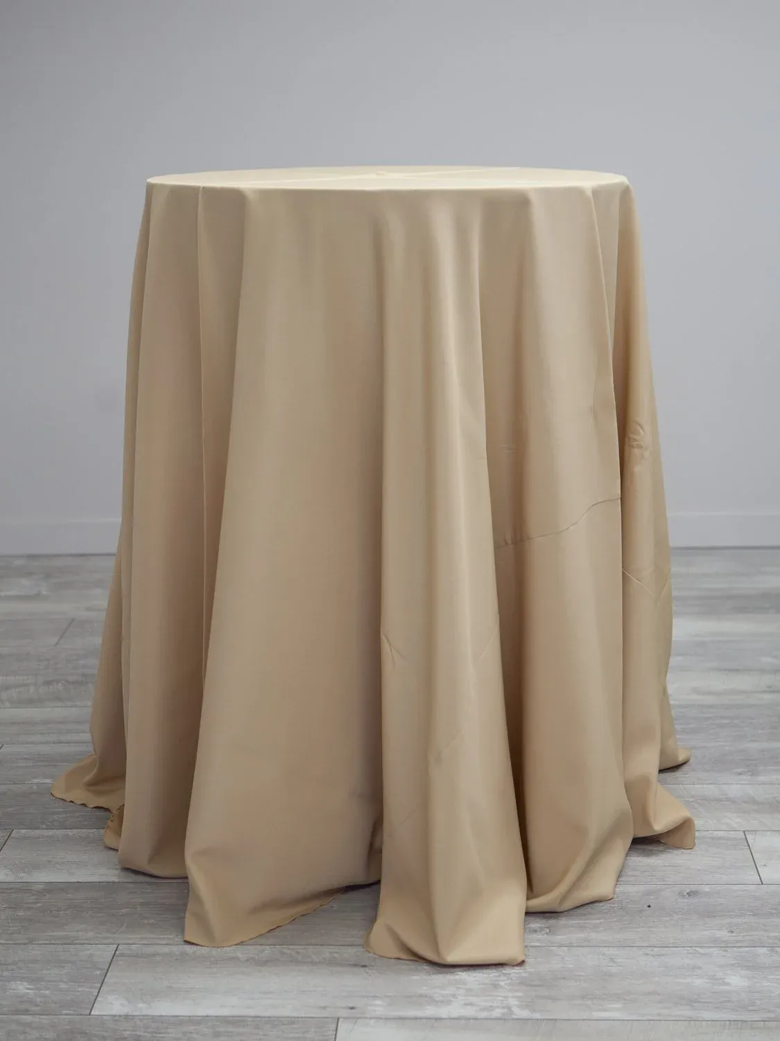 Beige Floor Length Cocktail Linen