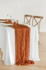 Terracotta Cheesecloth Runners