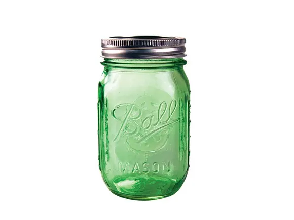 Green Mason Jar