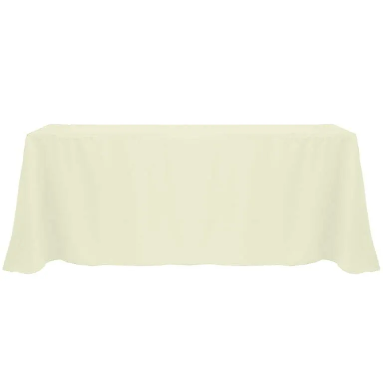 90x156 Beige Polyester Linen