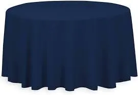 Navy Blue 120in Round Linen