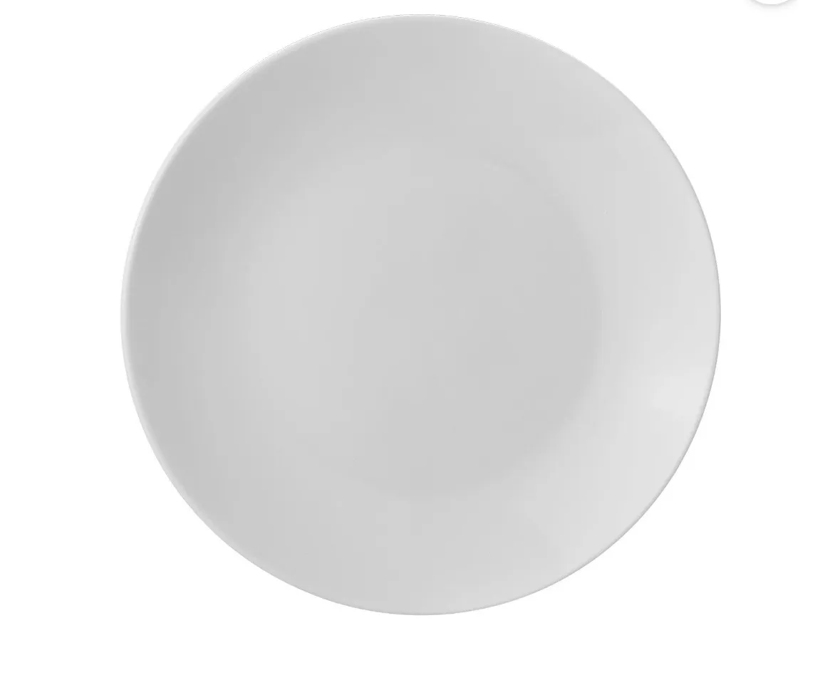 White Ceramic Dessert Plate