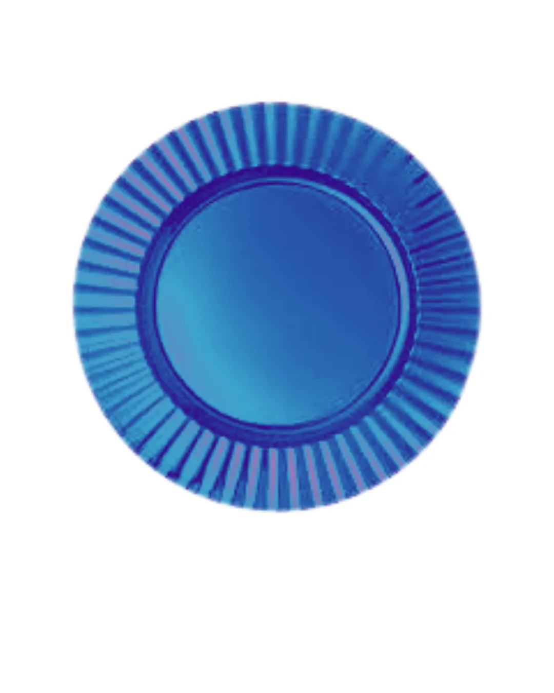 Blue Fluted Charger Plate