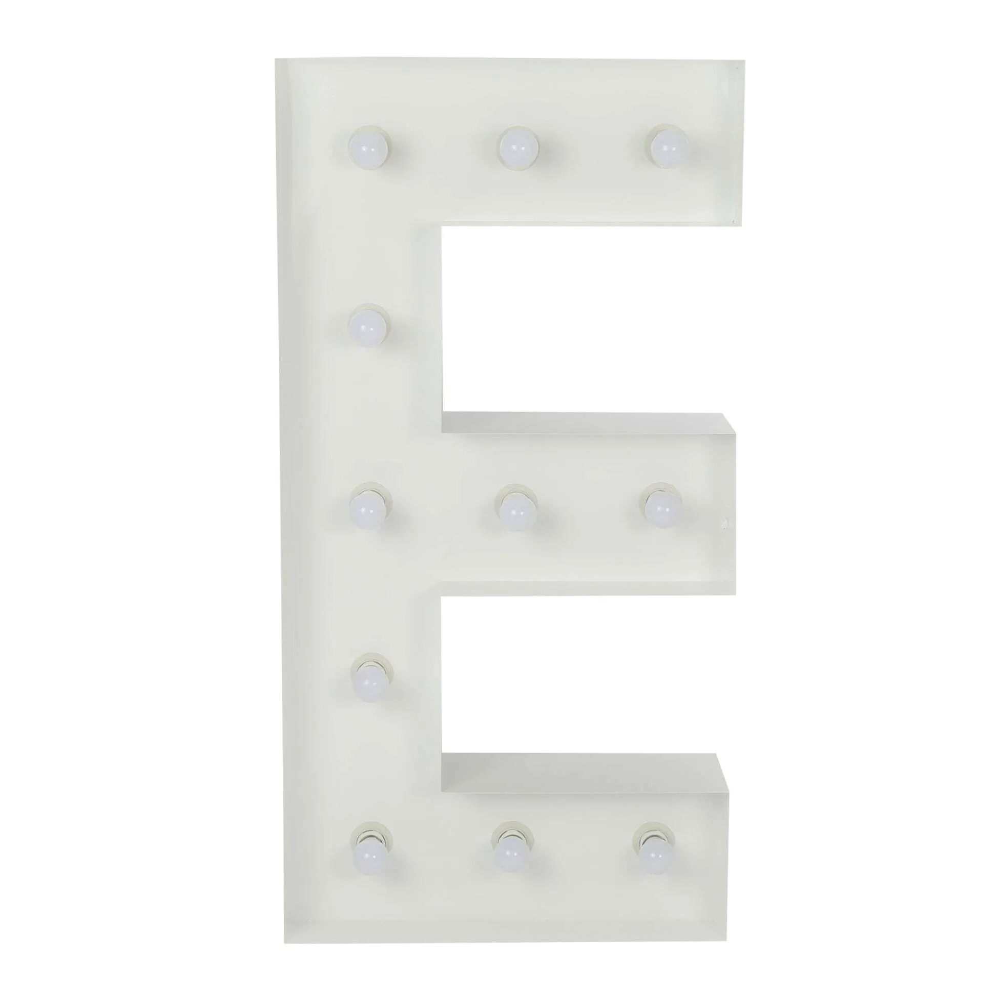"E" Marquee Letter