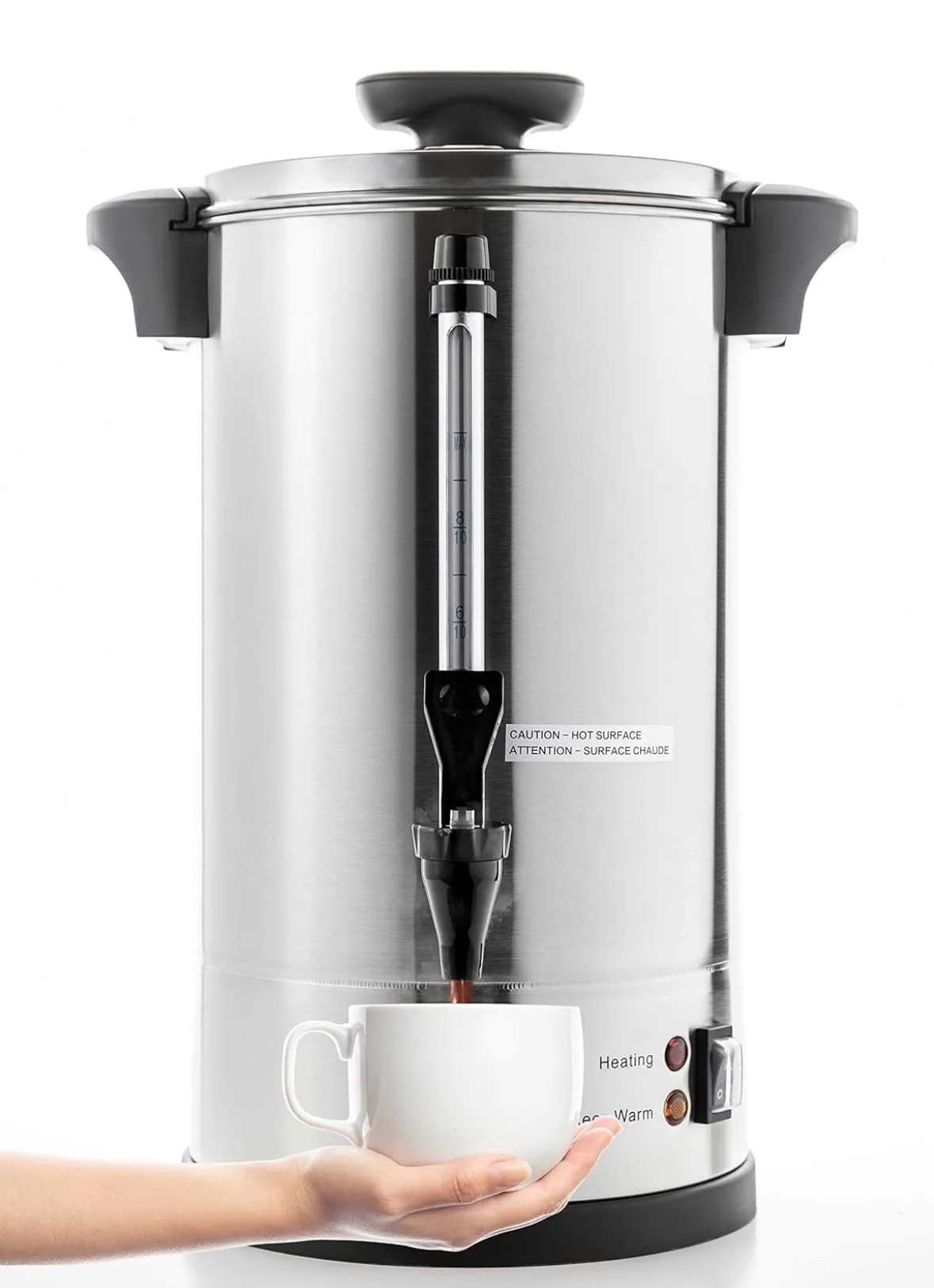Stainless Steel Percolate Coffee Maker Hot Water Urn