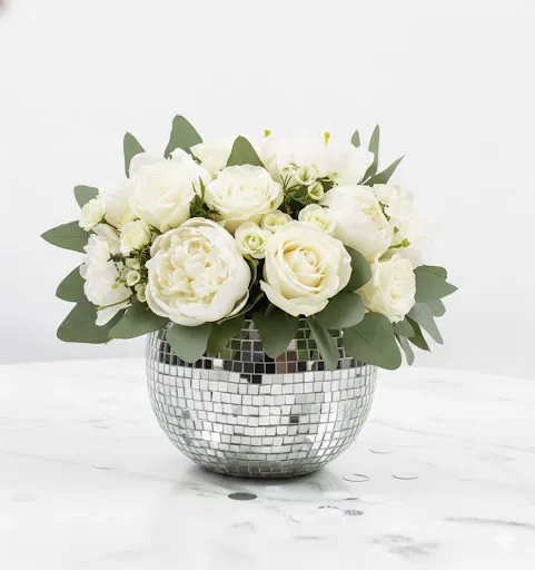 Disco Ball Vase for Centerpiece