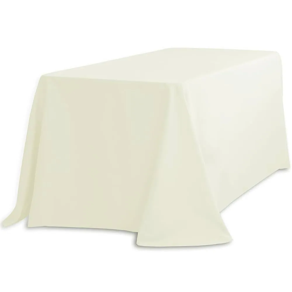 90x132in Ivory Rectangular Table Linens