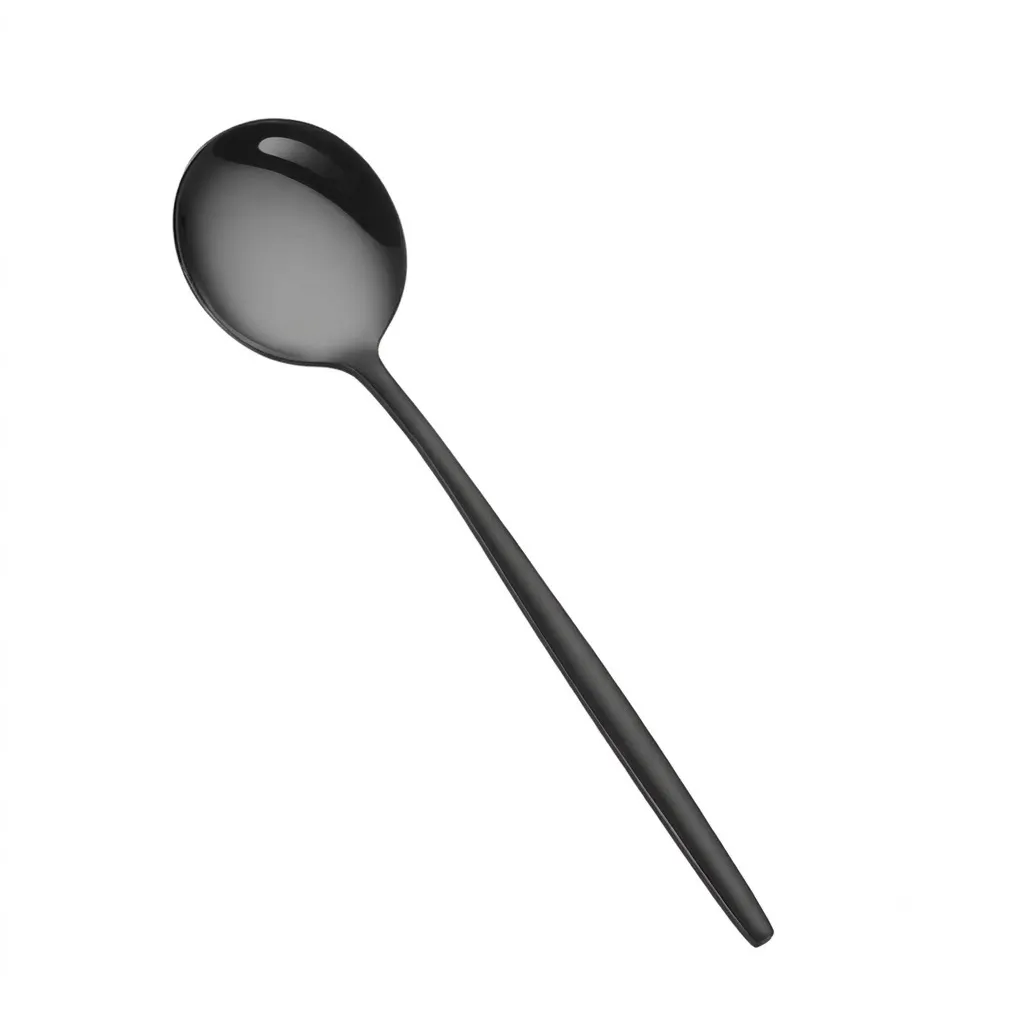 Black Dessert Spoon