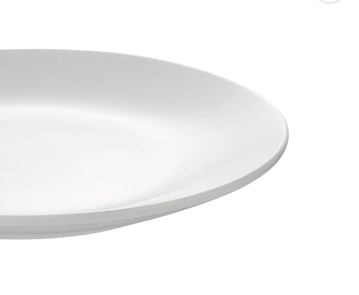 White Ceramic Salad Plate 